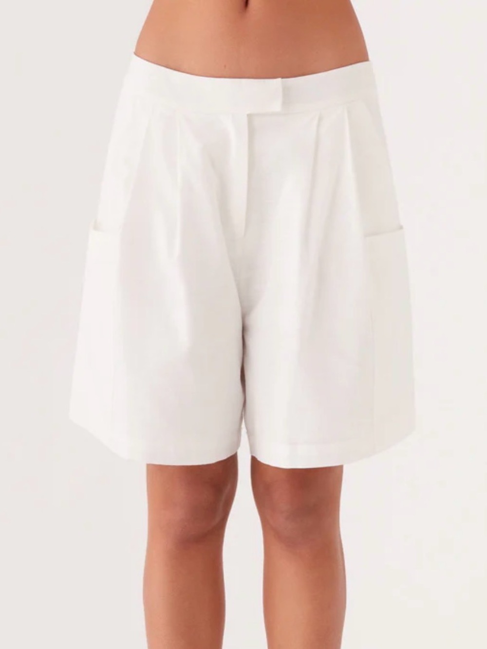 Peppermayo White Linen Relaxed Women’s Shorts